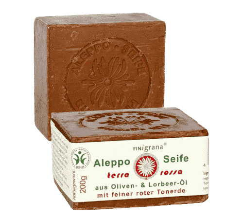 Aleppo Seife rote Erde – Peelingseife – Pearl & Finigrana 200 g