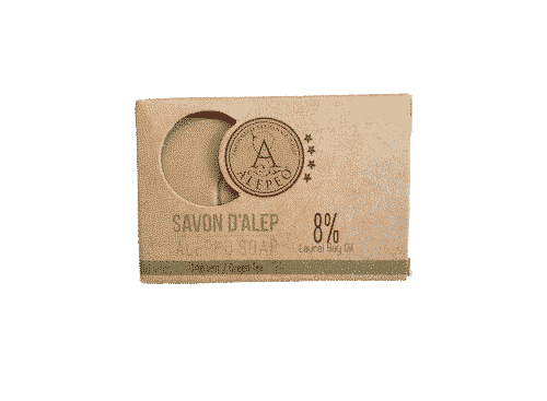 Aleppo Seife – Grüner Tee – Palmölfrei – Alepeo 100 g