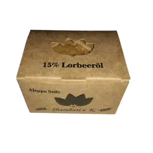 Aleppo Seife mit 15 % Lorbeeröl – Sharabati ca. 160 g