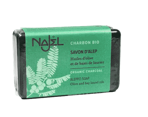 Aleppo Seife mit biologischer Holzkohle – Najel 100 g