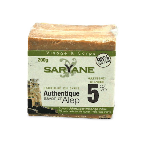 Aleppo Seife – 5% Lorbeeröl – Saryane 200 g