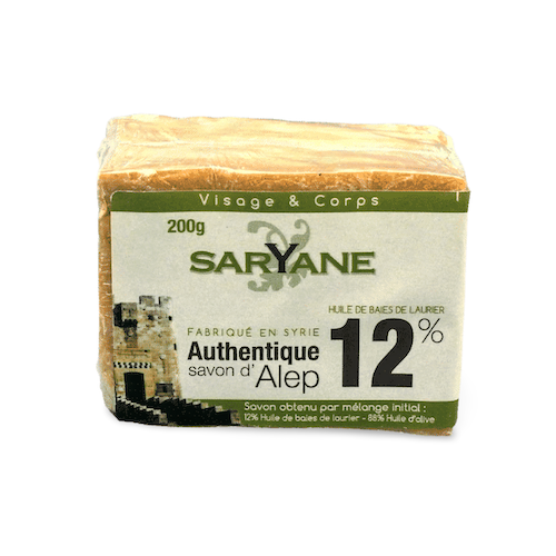 Aleppo Seife – 12% Lorbeeröl – Saryane 200 g