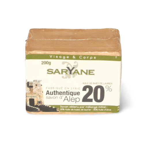 Aleppo Seife – 20% Lorbeeröl – Saryane 200 g