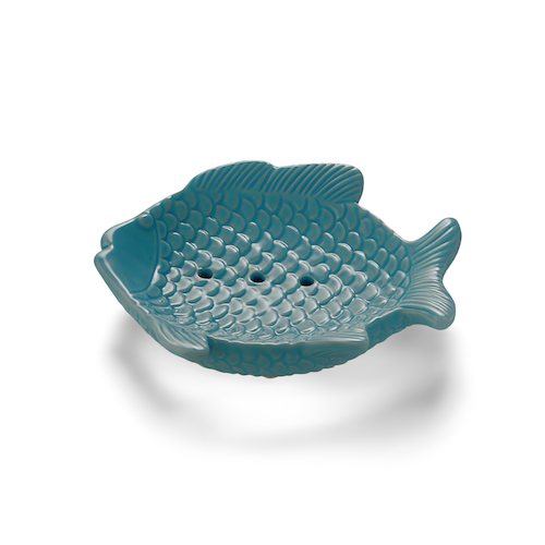 Keramikseifenschale in Fischform – Ovis 15 x 12 cm