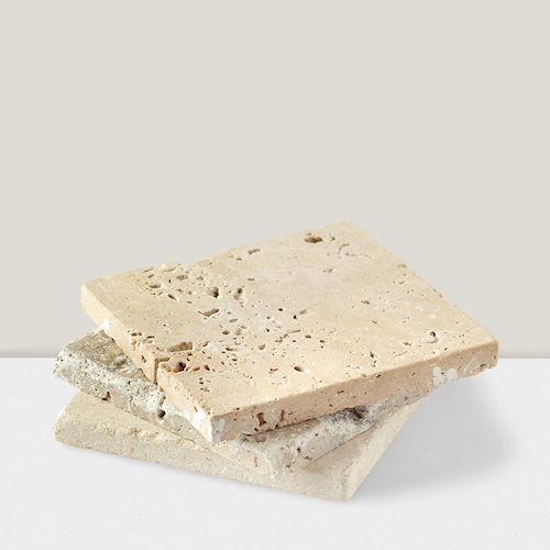 Seifenablage aus Travertin – Ovis 10 x 10 cm