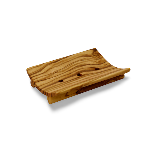 Seifenschale aus Olivenholz  – Florex 11 x 7 cm